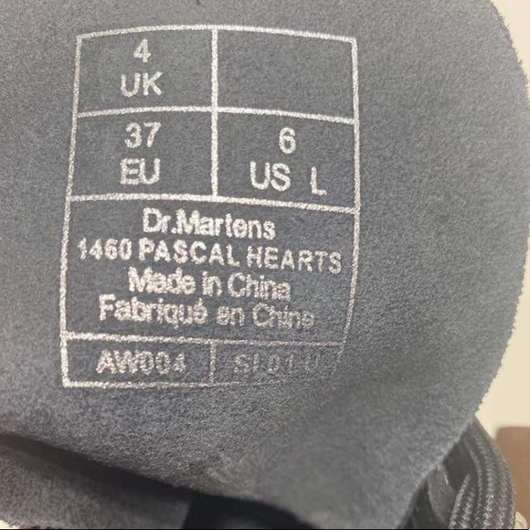 Dr. Martens 1460 Pascal Sequin Hearts Boots - Picture 12 of 12